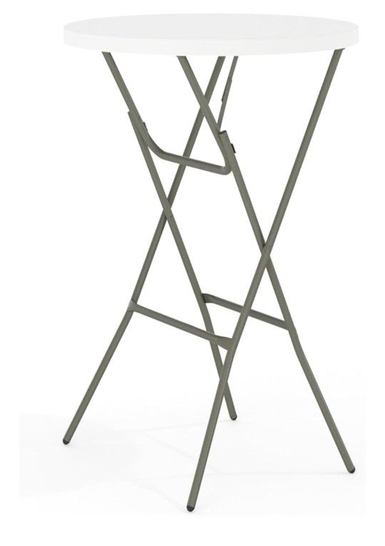 Bar Height 32" Diameter Plastic Folding Tables