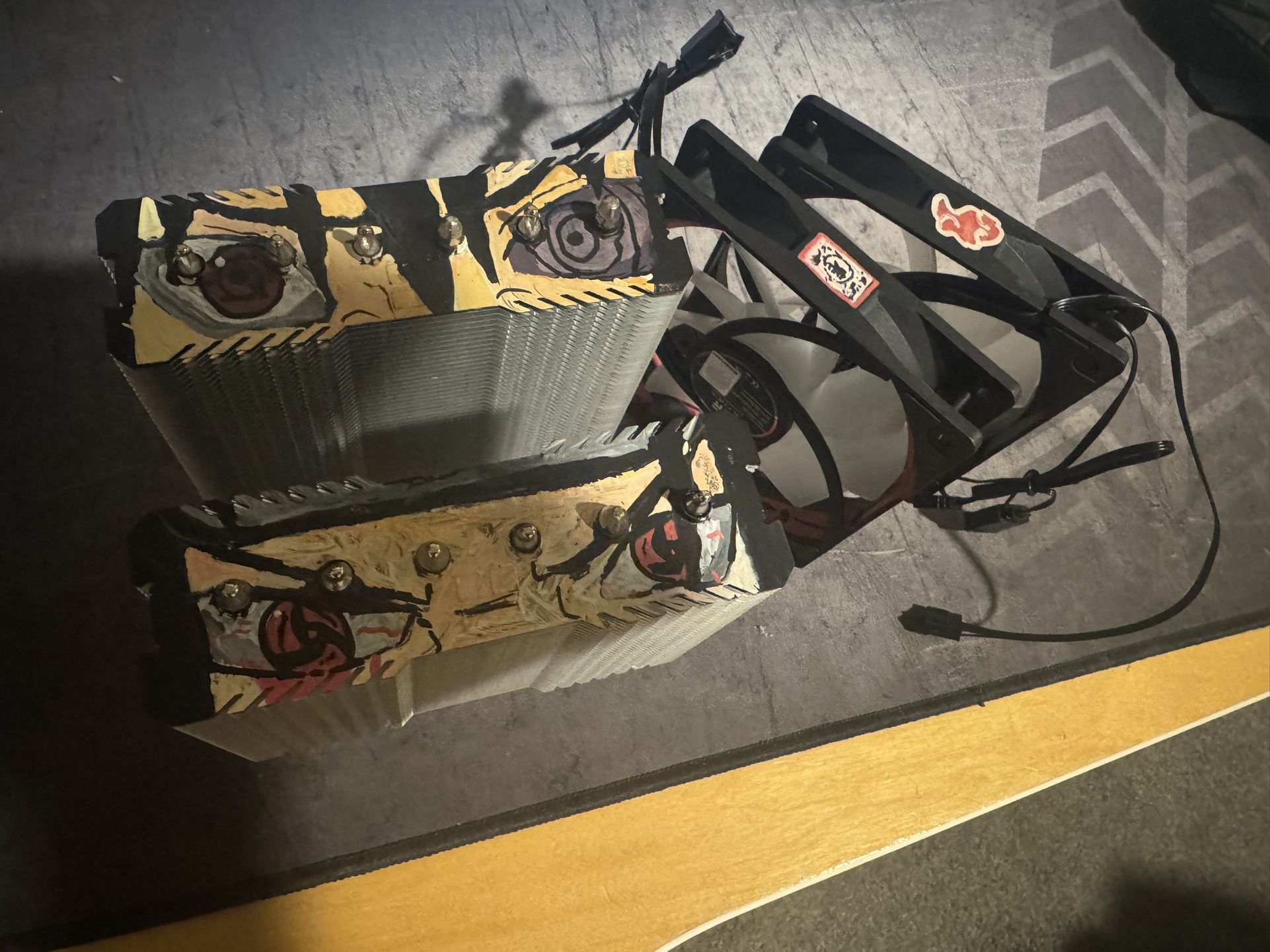 Custom Painted CPU Air Cooler RGB (NARUTO Themed 🦊)