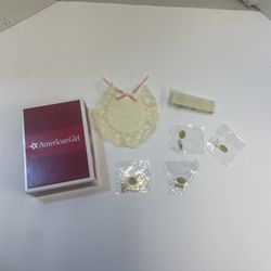 American Girl Doll Elizabeth Cole accessories earrings necklace fan hankerchief