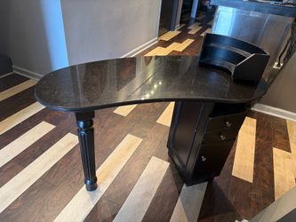 Brown granite top manicure table