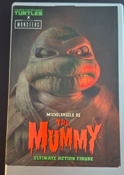NECA TMNT x Universal Monsters Michelangelo as The Mummy Ultimate Action Figure