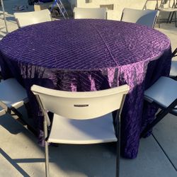8 Chairas Table And Table Cover