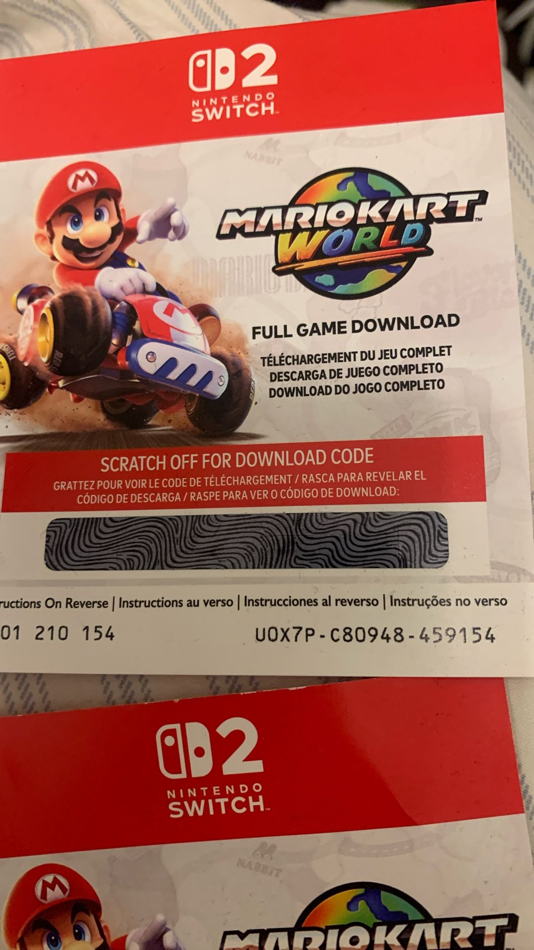Mario Kart World Digital Code