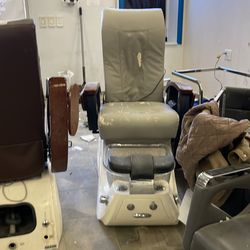 Salon spa chair with feet washing