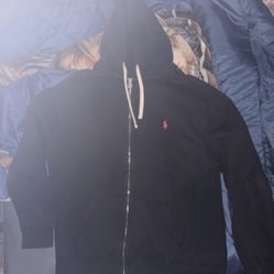 Men's Polo Ralph Lauren Fleece Full-Zip Hoodie in black