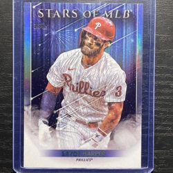 2022 Topps Stars Of MLB Gloss Bryce Harper Baseball Card #15
