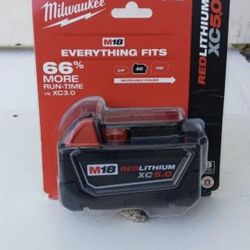 MILWAKEE M18 BATTERY HIGH CAPACITY 5.0 NEW SEALED 
