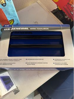 New U.S. General Mini Toolbox – Blue – Harbor Freight