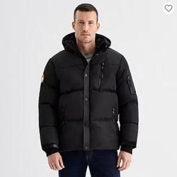 Canada Weather Gear Mens Water Resistant Heavyweight Puffer Jacket