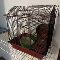 Hamster Cage, House, Water Bottle, Stuffs, goods