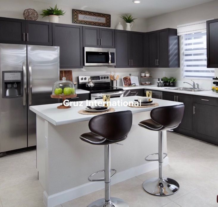 New 2 Brown Bar Stools