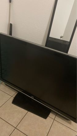 JVC 36” I believe its pretty big though
