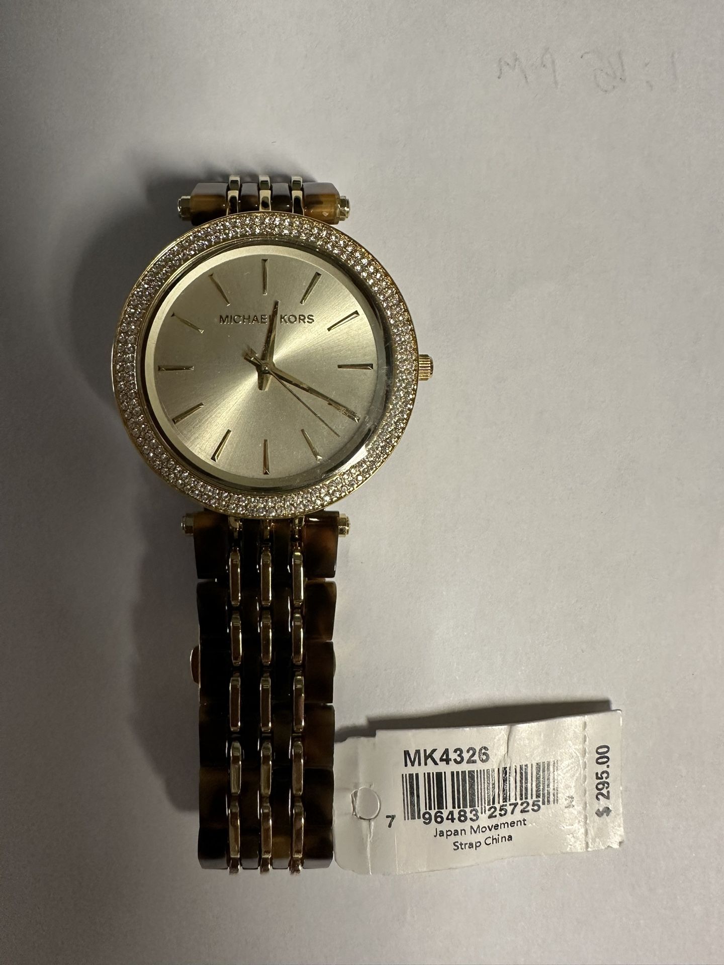Michael Kors Darci Gold Dial Watch New In Box Needs Battery