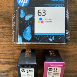 HP 63 Tri-color Ink Cartridge-new $21