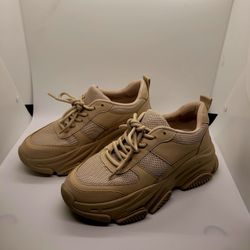 Steve Madden Petrona Sneakers Tan Size 7.5