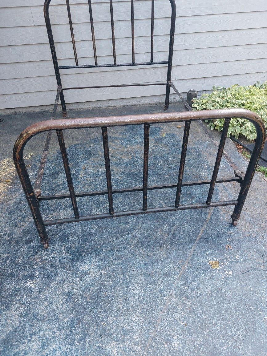 Antique Vintage Iron Bed Frame