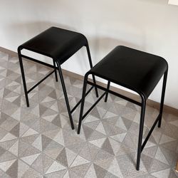 Black Metal Stools