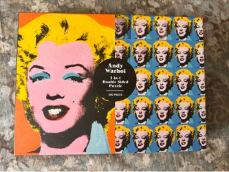 New Sealed Andy Warhol Marilyn 500 Pcs Double Sided Puzzle 2 Puzzles in One 18” by 24”.