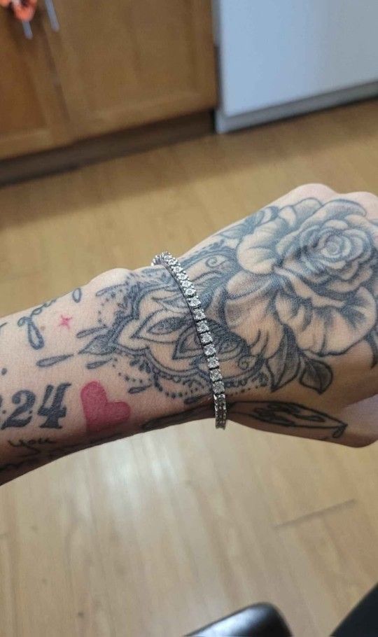 925 diamond tennis bracelet