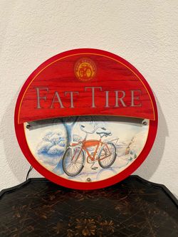 Lighted Fat Tire Beer Sign
