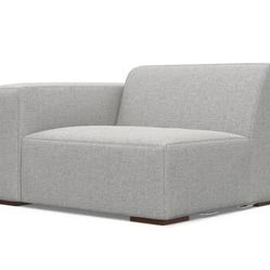 MSRP 650$ Brand New SIMPLIHOME Rex Left-Arm Sofa Module in 100% Recycled Polyester