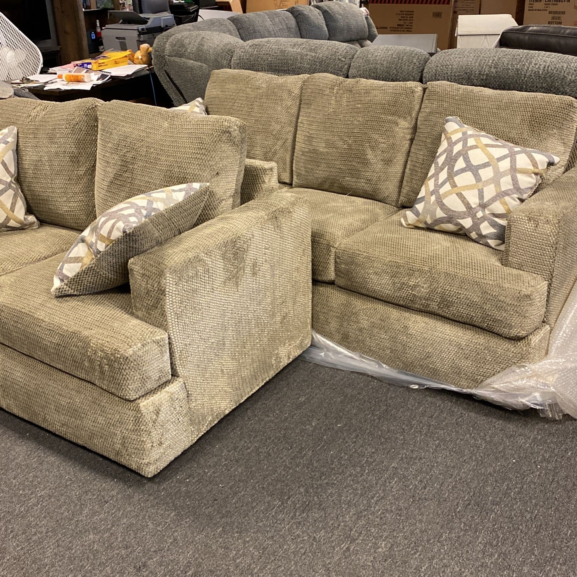 Clearance Sofa And Loveseat Brand New Must sell Can Deliver. 