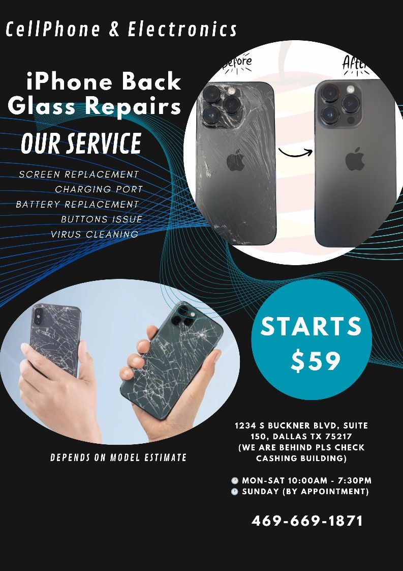iPhone Back Glass Repairs-Is Your Back Glass Cracked? Don't Worry We've Got You Fixed Just Starting From $59