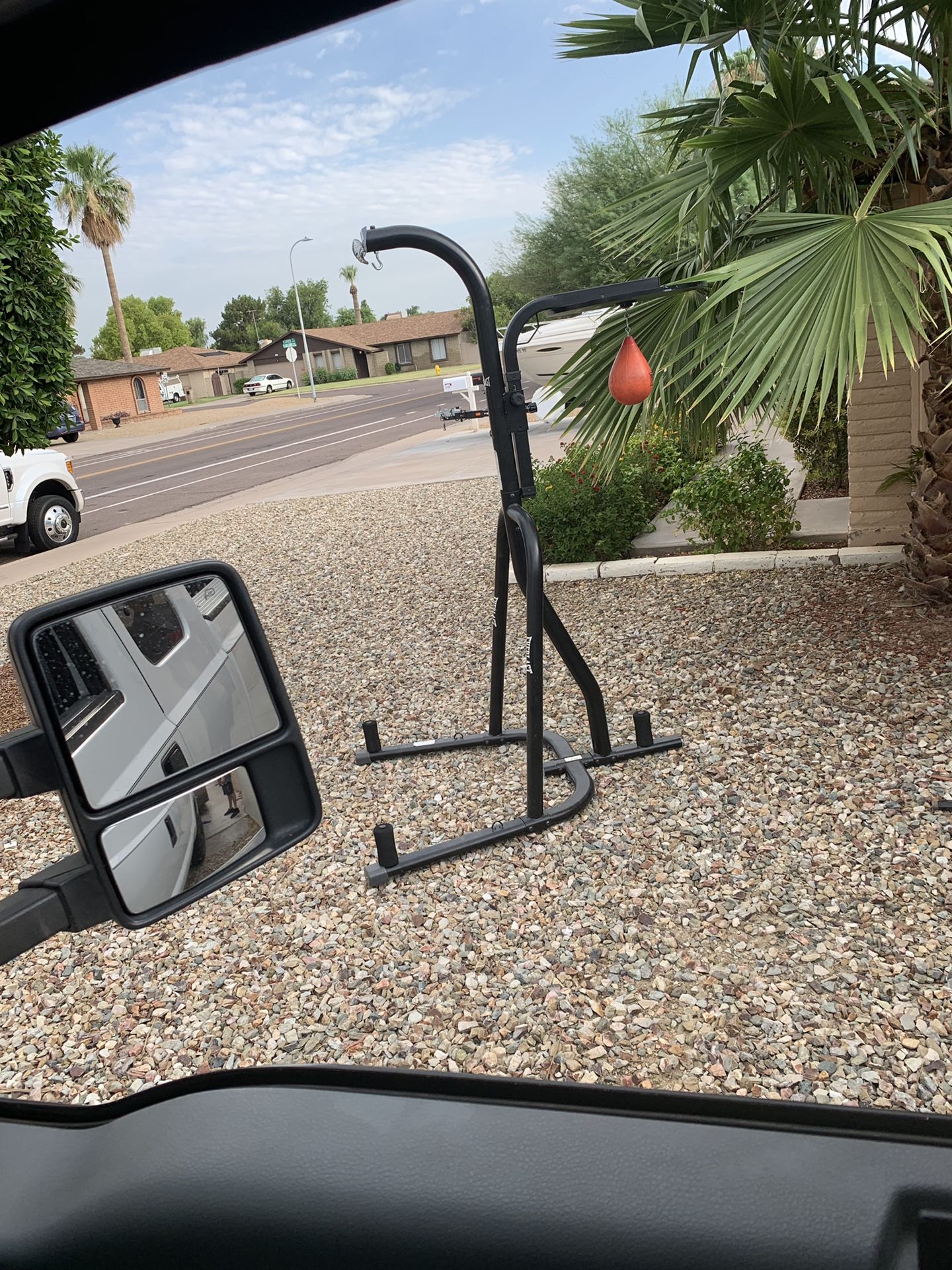 Punching bag and speed bag with stand