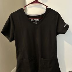 Grey's Anatomy by Barco Black Scrub Top