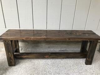 Real Pallet Wood Bench