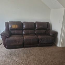 Leather Sofa Recliner ( Electric)