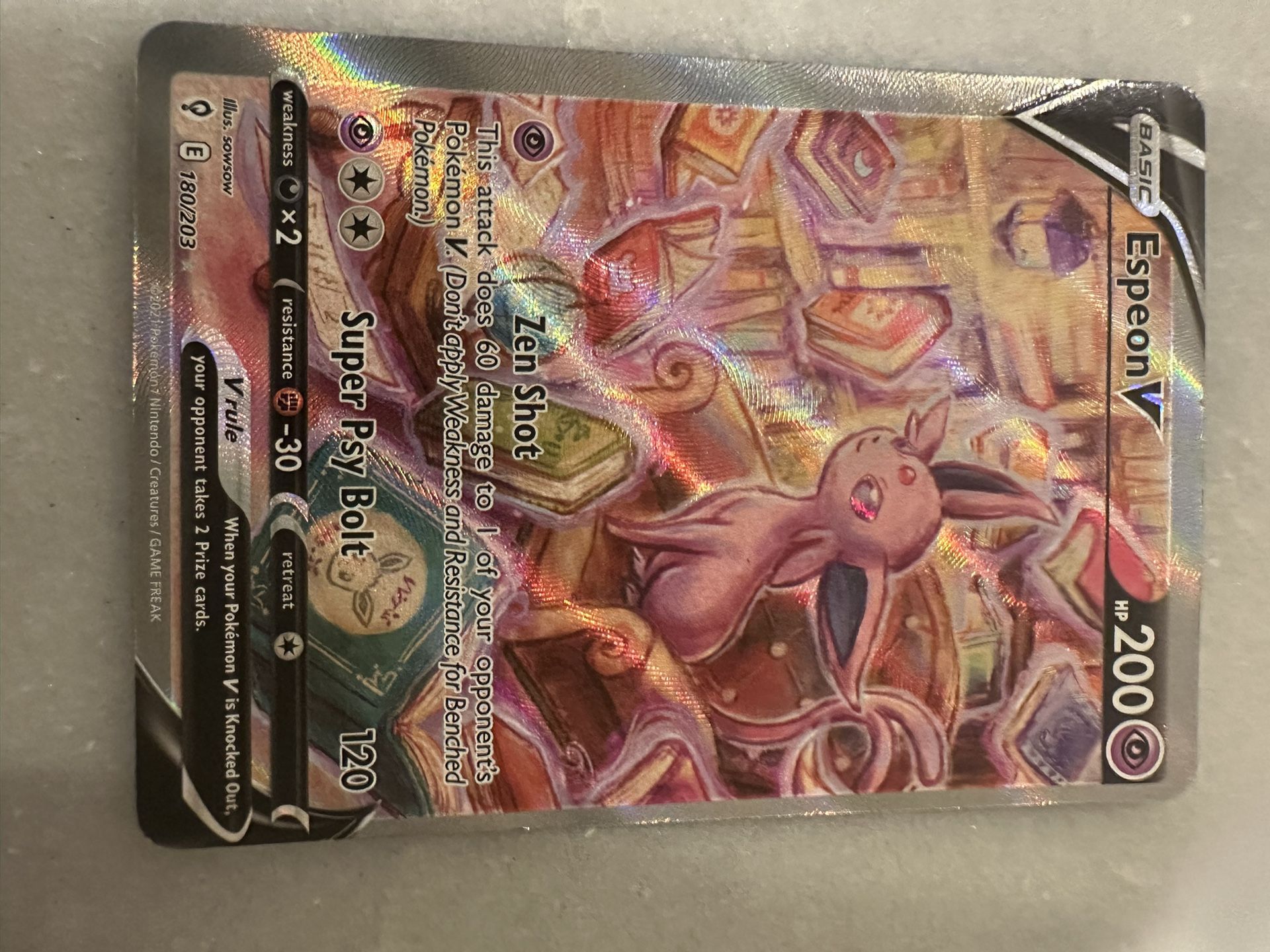 Espeon V Evolving Skies Alt Art