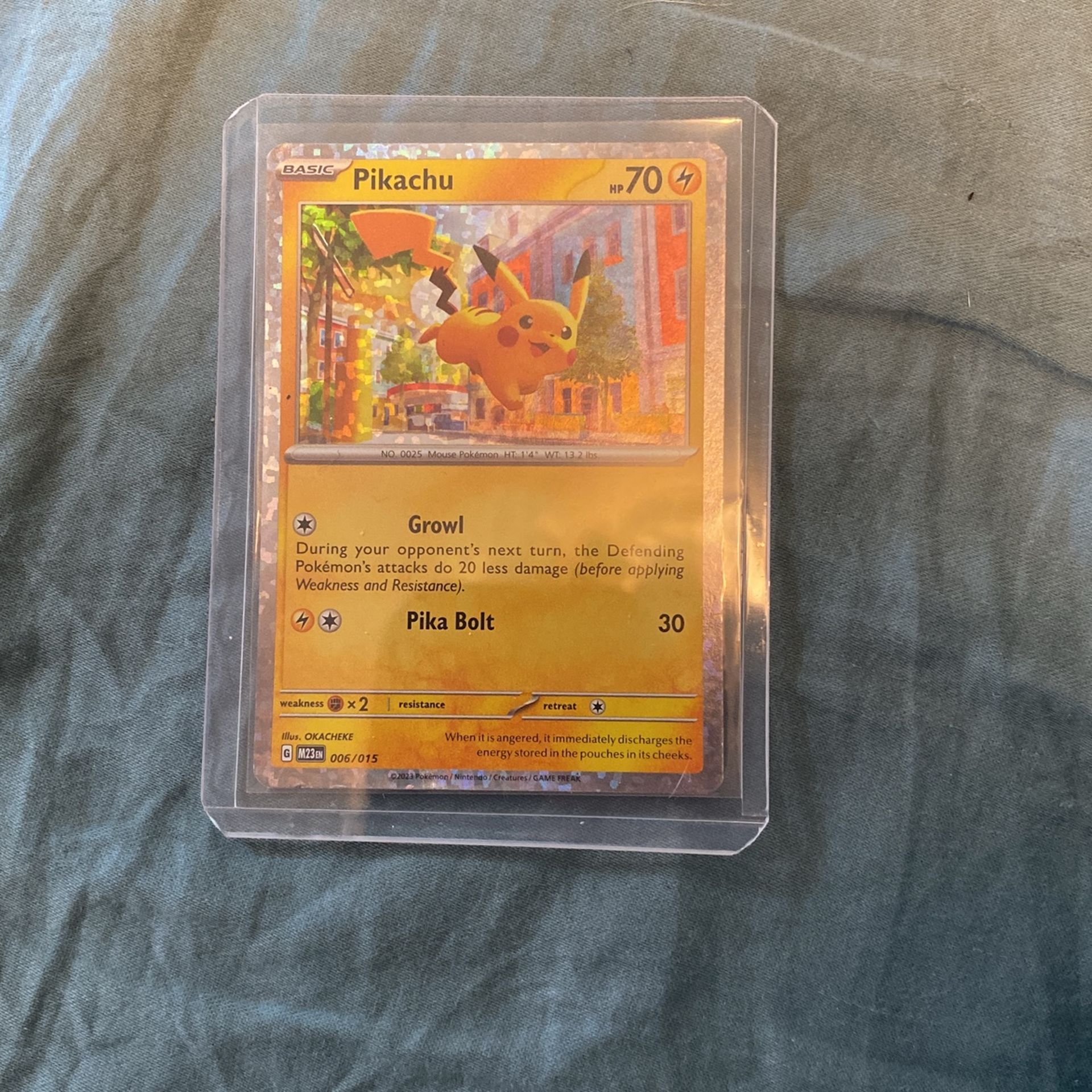Pikachu Pokemon Card