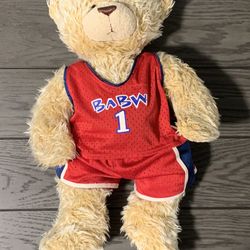Build-A-Bear BABW Bear With Basketball Uniform