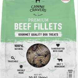 Canine Cravers Single Ingredient Dog Treats – Human Grade Air Dried Hypoallergenic Pet Food – Grain, Gluten, and Soy Free – 100% All Natural (Premium 
