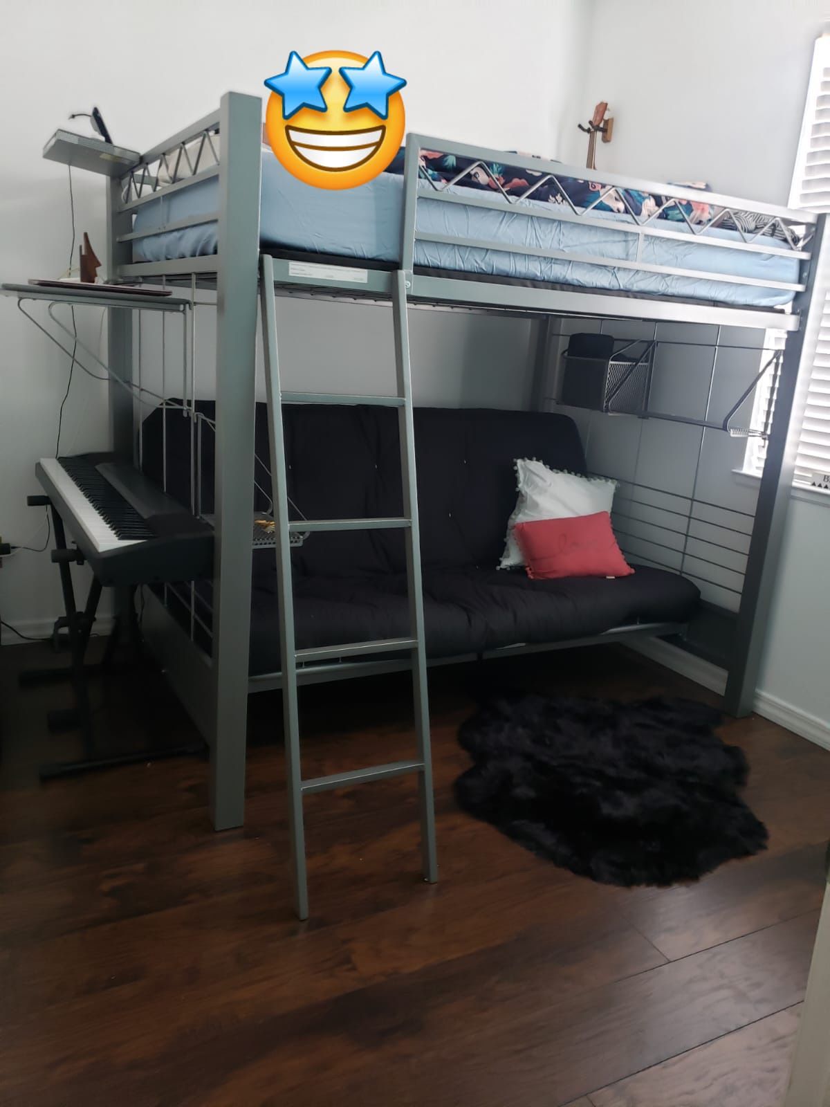 Bunkbed- Top Bed Full- Bottom Sofa Bed