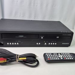 MAGNAVOX VCR/DVD COMBO.