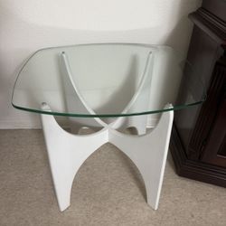 Small Glass Table 22” H x 24” W x 20” D