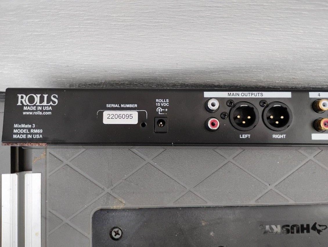 Rolls Mix Mate 3 Microphone / Stereo Source Mixer Model# RM69