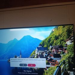 LG 55" 4K Smart TV – Works Great – No Remote