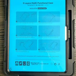 Case for iPad 10.2 inch  shock proof case with screen protector