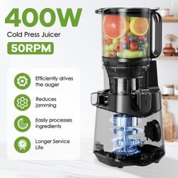 EanOruus Cold Press Juicer – Light Grey