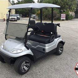 Street Legal Advanced EV - Silver 2 Passenger Golf Cart / OBO