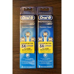 6 Oral-B Precision Clean Electric Toothbrush Heads (NEW) 