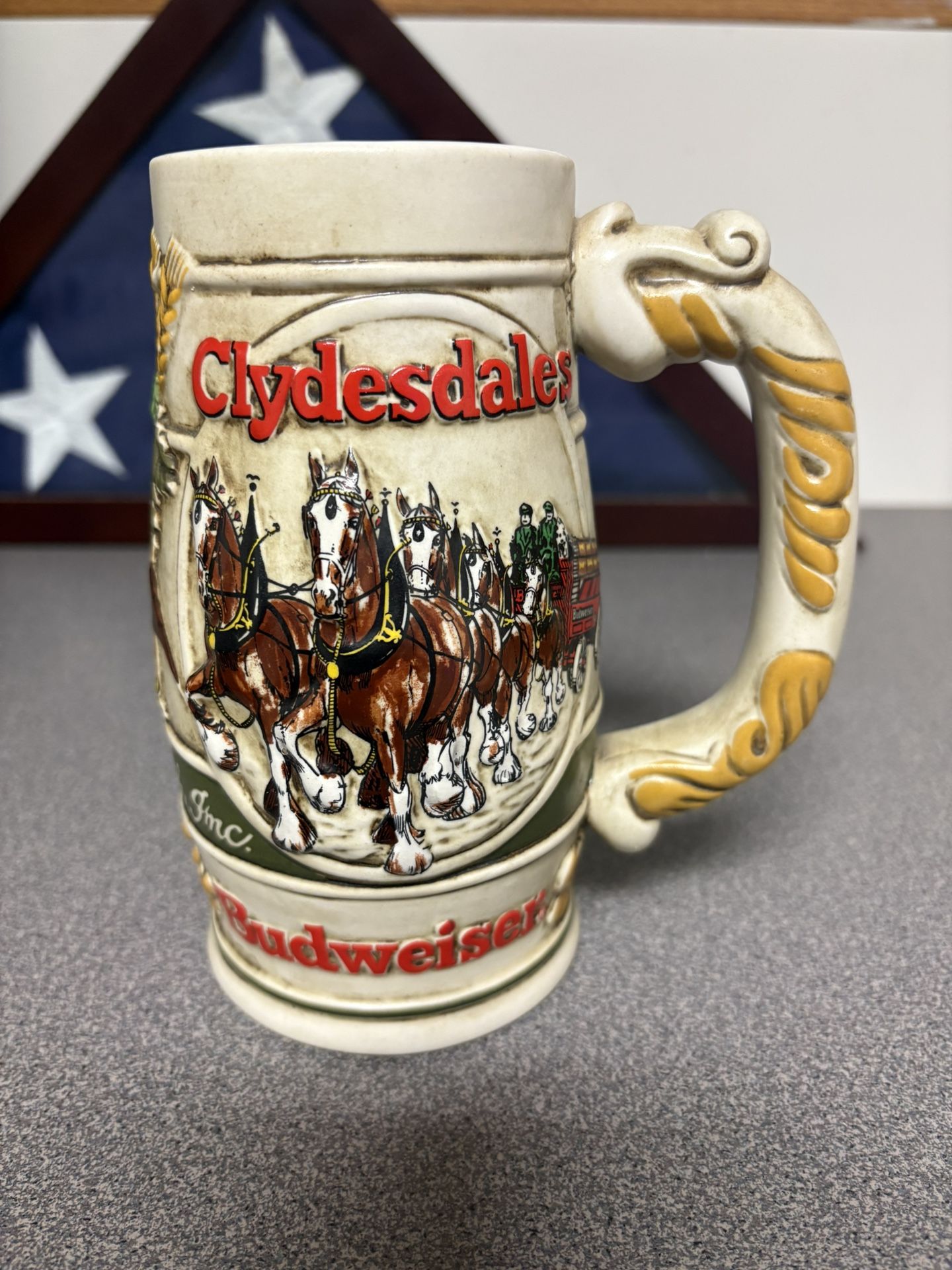 Budweiser Clydesdale Stein