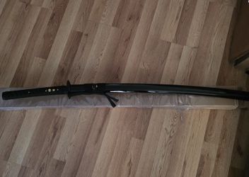 Japanese Black Katana Traditional Samurai Sword