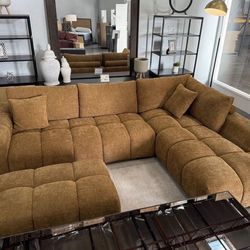 Designer 119” Sectional Sofa Couch! Pickup Today!