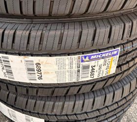 New tires 245/75R16 LT(contact info removed) (contact info removed) Michelin Agilis LTX – 70,000 mile tire $ 290 each tire plus tax
