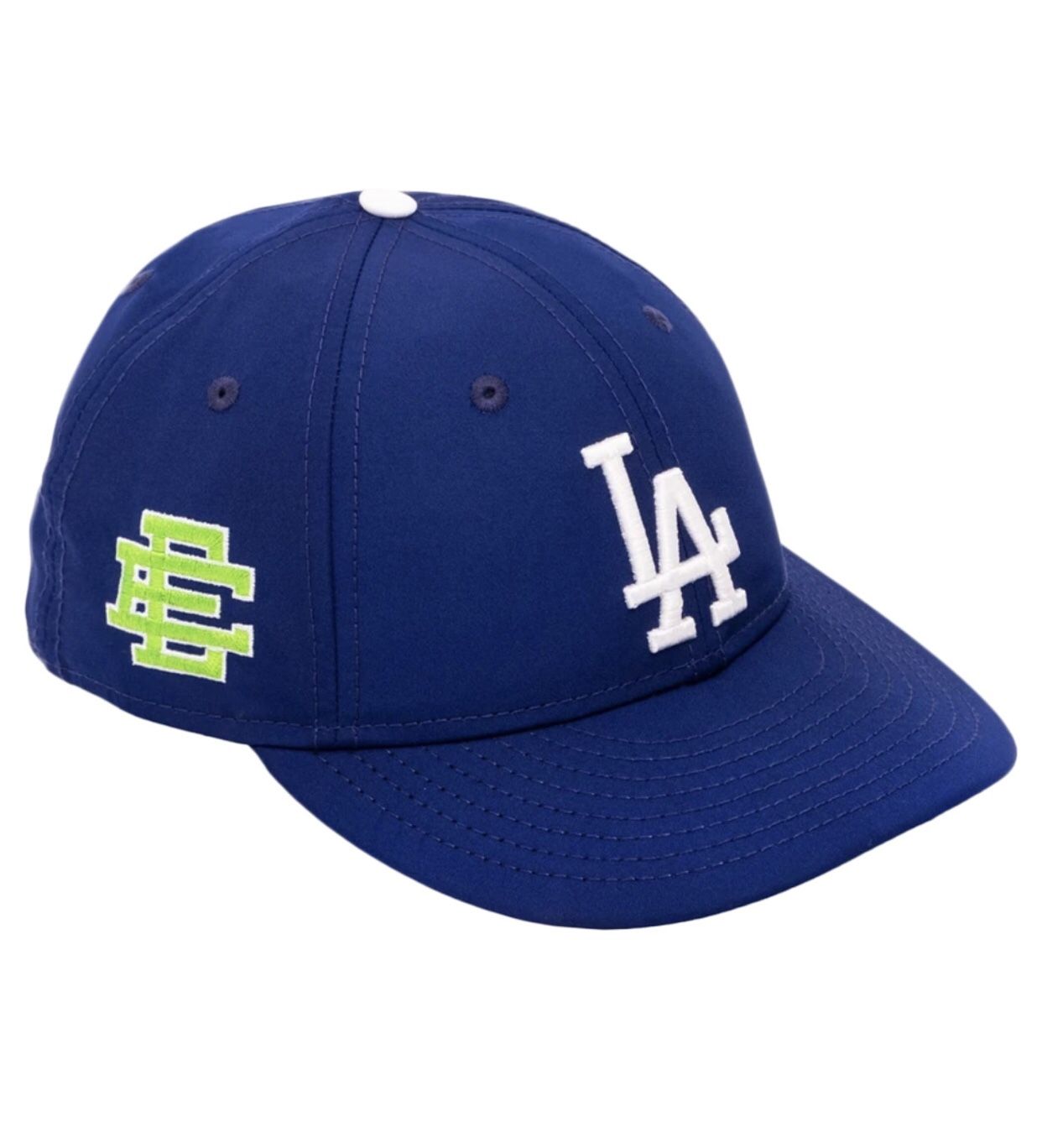 Eric Emanuel EE New Era Crown Dodgers Hat Blue/Lime