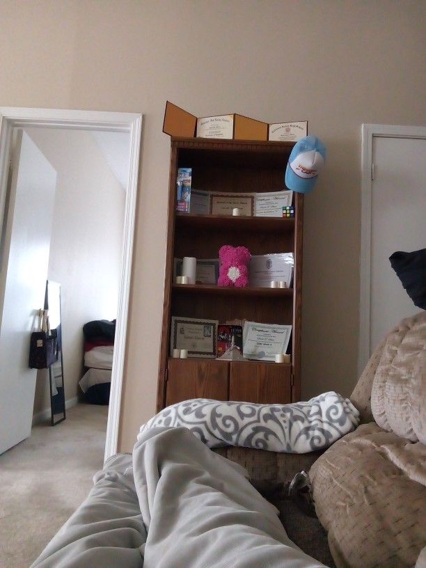 Large Wooden Cabinet Shelf Combo